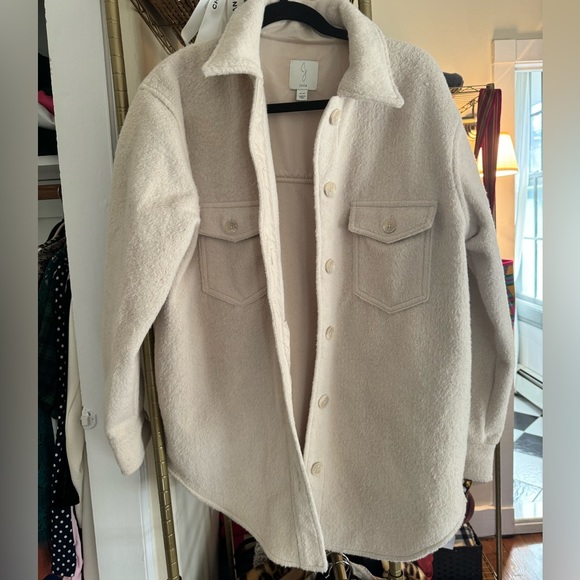 Joie Fleece Teddy Shacket - Picture 1 of 5